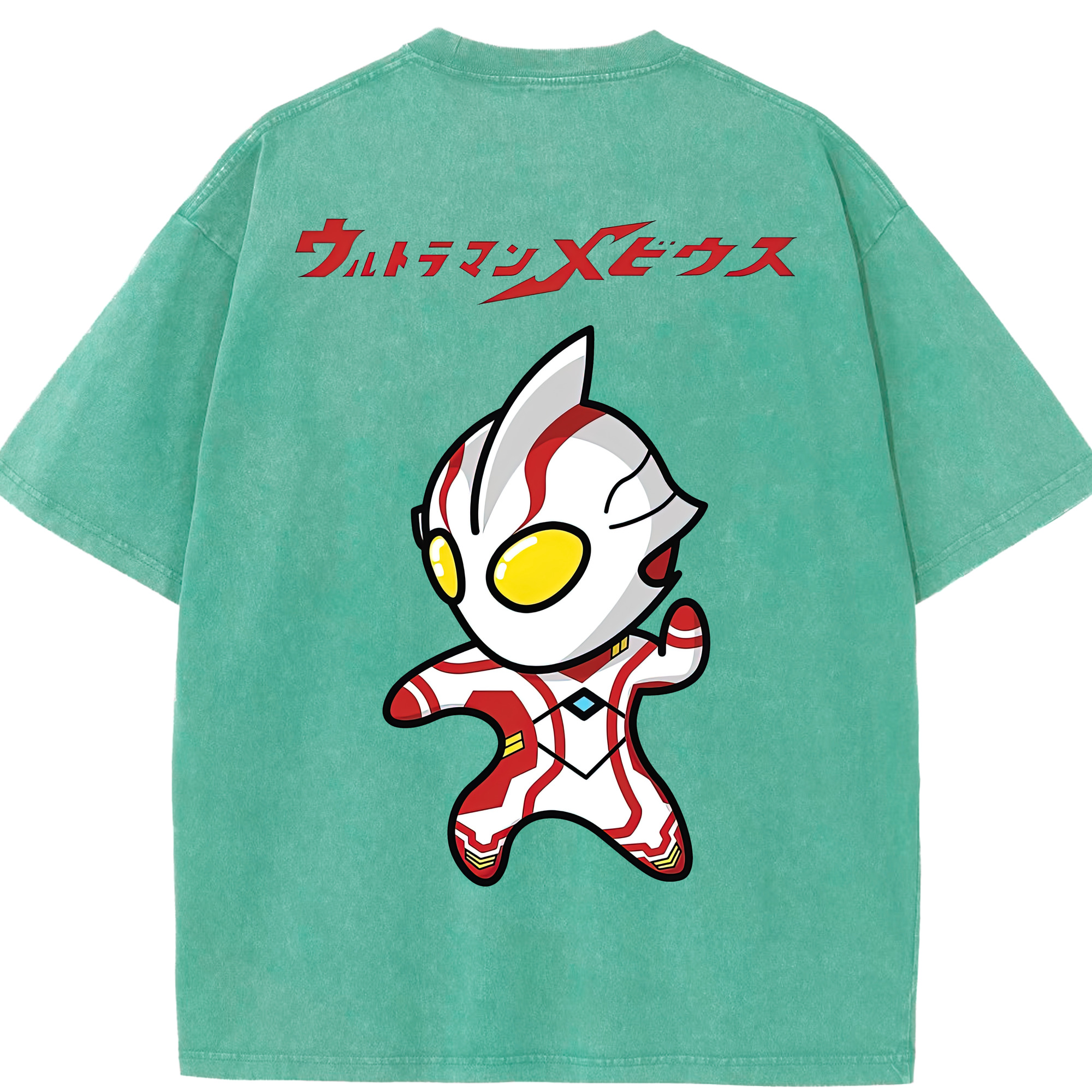 （画像用） ウルトラマン Ultraman 綿100% ヴィンテージ風 半袖Tシャツ（背面プリント）